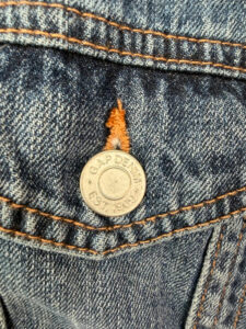 Gap Denim Sherpa Button Trucker Fitted Jacket Blue — photo 10 of 14