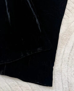 Hobbs Womens Black Silk Velvet High Rise 12” Wide Leg Trousers UK 14 W35 L29.5 - Image 10