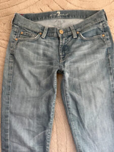 7 For All Mankind Womens Low Rise 8” Capri Jeans W26 L18 UK8/S Bermuda Shorts - Image 8