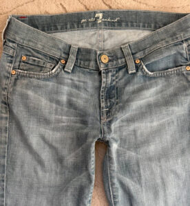 7 For All Mankind Womens Low Rise 8” Capri Jeans W26 L18 UK8/S Bermuda Shorts - Image 14
