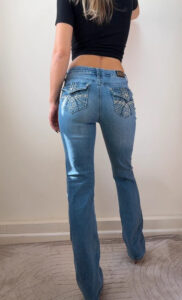 Earl Jeans Low rise 8.5” Embellished Rhinestone Bootcut Jeans — photo 2 of 15