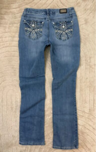 Earl Jeans Low rise 8.5” Embellished Rhinestone Bootcut Jeans — photo 6 of 15