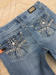 Earl Jeans Low rise 8.5” Embellished Rhinestone Bootcut Jeans — photo 14 of 15
