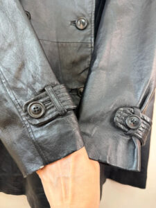 New York & Company Men's Leather Glossy Black Belted Midi Trench Coat XL — photo 10 of 15