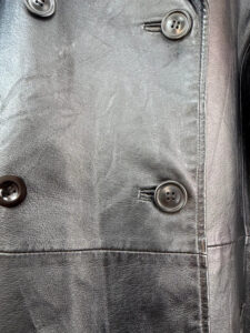 New York & Company Men's Leather Glossy Black Belted Midi Trench Coat XL — photo 11 of 15