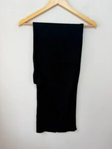 Mango womens Black One Shoulder Ribbed fitted Maxi Dress — photo 2 of 7
