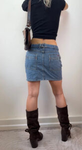 Esprit Jeans Women's Low rise Denim Cargo Mini Skirt — photo 2 of 12