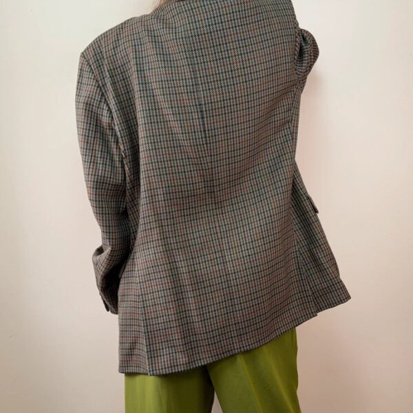 Austin Reed Vintage Mens Pure Wool Checked Blazer 42R/L 90s Tartan Plaid Jacket
