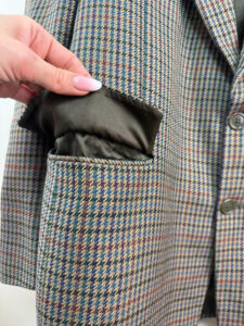 Austin Reed Vintage Mens Pure Wool Checked Blazer 42R/L 90s Tartan Plaid Jacket - Image 11