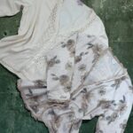 Phase Eight Womens Bundle UK16/L Floral Beaded Silk Ruffle&Cream Cardigan