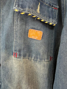 Vintage 2000s Mens XL Denim Utility Trucker Jacket Workwear Oversized Zip biker - Image 9