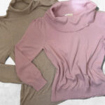 Alessa&Pixiegirl womens Roll Neck Jumper Bundle UK16-18/L Pink Beige knit set