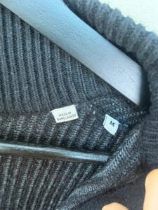 Jack & Jones Men's Black Ribbed Zip Chunky Cardigan High Neck Jumper M Casual — photo 6 of 11