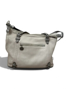 Coach F17566 Alexandra White Pebbled Leather Hobo Shoulder Oversized Hand Bag - Image 3