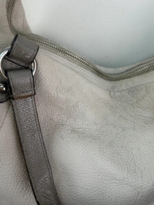 Coach F17566 Alexandra White Pebbled Leather Hobo Shoulder Oversized Hand Bag - Image 9