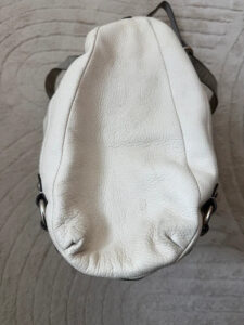 Coach F17566 Alexandra White Pebbled Leather Hobo Shoulder Oversized Hand Bag - Image 11