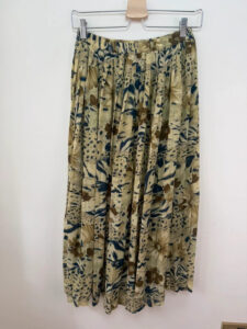 Windsmoor Women Vintage Animal Floral Print Pleated Maxi Skirt UK 8-10/S Mustard - Image 7