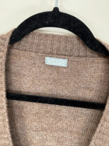 Benetton Women's Alpaca Wool Oversized Slouchy Button Cardigan Brown — photo 6 of 8