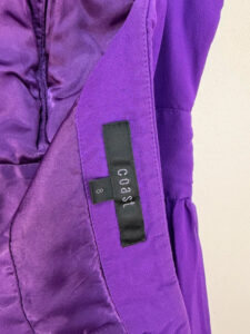 Coast Women's 100% Silk Purple Strapless Prom Cocktail Mini Dress — photo 6 of 11