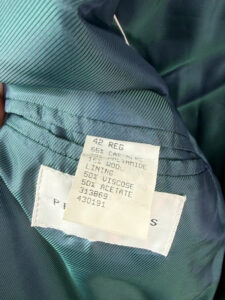 Label on a Principles piece, L