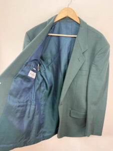 Principles Men Vintage Cashmere Wool Blazer Sage Green Oversized Jacket 42R L-XL — photo 10 of 12