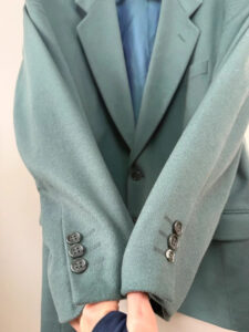 Principles Men Vintage Cashmere Wool Blazer Sage Green Oversized Jacket 42R L-XL — photo 11 of 12