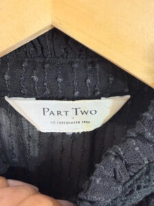 Part Two Women's Black Sheer Dobby Maxi Dress — photo 3 of 10
