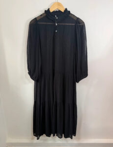 Part Two Women's Black Sheer Dobby Maxi Dress — photo 4 of 10