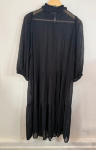 Part Two Women's Black Sheer Dobby Maxi Dress — photo 5 of 10