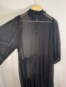 Part Two Women's Black Sheer Dobby Maxi Dress — photo 6 of 10