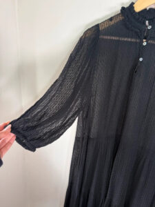 Part Two Women's Black Sheer Dobby Maxi Dress — photo 7 of 10