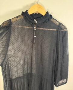 Part Two Women's Black Sheer Dobby Maxi Dress — photo 8 of 10