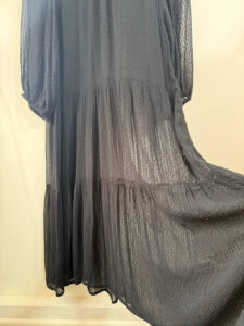 Part Two Women's Black Sheer Dobby Maxi Dress — photo 9 of 10