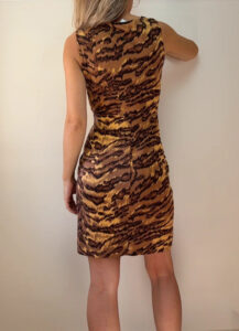 Diane von Furstenberg 100% Silk Tiger Wrap Bodycon Mini Dress — photo 2 of 12