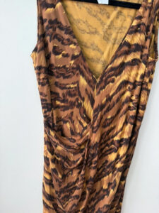 Diane von Furstenberg 100% Silk Tiger Wrap Bodycon Mini Dress — photo 5 of 12