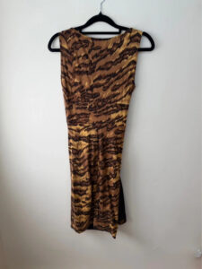Diane von Furstenberg 100% Silk Tiger Wrap Bodycon Mini Dress — photo 9 of 12
