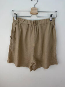 Women's Linen Waistcoat & Shorts Co-Ord Set Beige — photo 7 of 15
