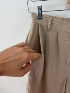 Women's Linen Waistcoat & Shorts Co-Ord Set Beige — photo 10 of 15