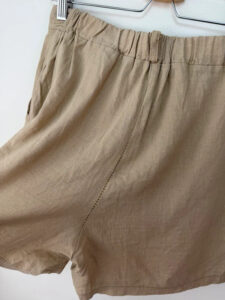 Women's Linen Waistcoat & Shorts Co-Ord Set Beige — photo 12 of 15