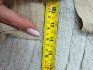 Women's Linen Waistcoat & Shorts Co-Ord Set Beige — photo 15 of 15