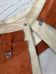 Custom womens Suede leather Utility Belt Festival Pocket Waist Bag Adjustable — photo 7 of 15