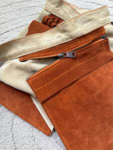 Custom womens Suede leather Utility Belt Festival Pocket Waist Bag Adjustable — photo 8 of 15