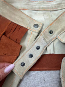 Custom womens Suede leather Utility Belt Festival Pocket Waist Bag Adjustable — photo 11 of 15