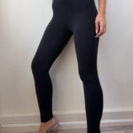 ONLY womens Black Stretch Leggings UK 8-10 S basic Everyday Minimalist yoga gym