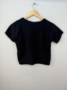 Champion womens Black Cropped T-Shirt — photo 3 of 8