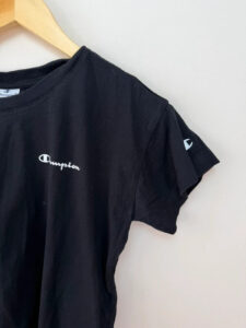 Champion womens Black Cropped T-Shirt — photo 4 of 8