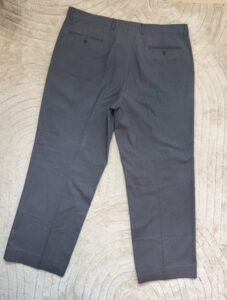 Burberry Men’s Smart Tailored Trousers Grey Wool UK40 W40 XXL office wedding - Image 2