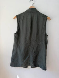 H&M womens Khaki Utility Safari Waistcoat Vest Sleeveless Jacket XS-S — photo 3 of 10