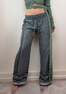 Boho Low/Mid Rise 10” Wide Leg Trousers W31 L29 UK10-12 Stretch Waist - Image 3
