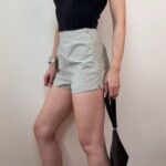 St Michael womens vintage Micro Shorts Beige Tailored w25 uk6-8 y2k 00s summer